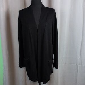 89th +Madison Elegant Black Cardigan Large